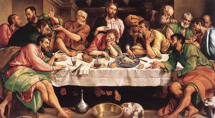 最后的晚餐 The Last Supper (c.1546)，雅格布·巴萨诺