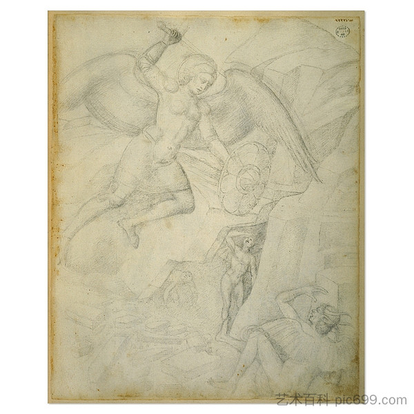 圣米迦勒打败撒旦 St Michael Defeating Satan，雅各布布·贝利尼