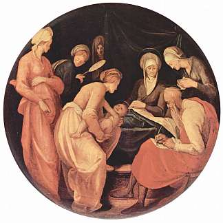 施洗约翰的诞生 Birth of John the Baptist (1526; Italy                     )，雅各布布·达·蓬托尔莫