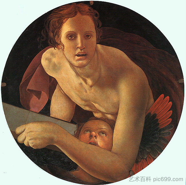 福音传教士圣马太 St. Matthew the Evangelist (c.1525; Italy ),雅各布布·达·蓬托尔莫