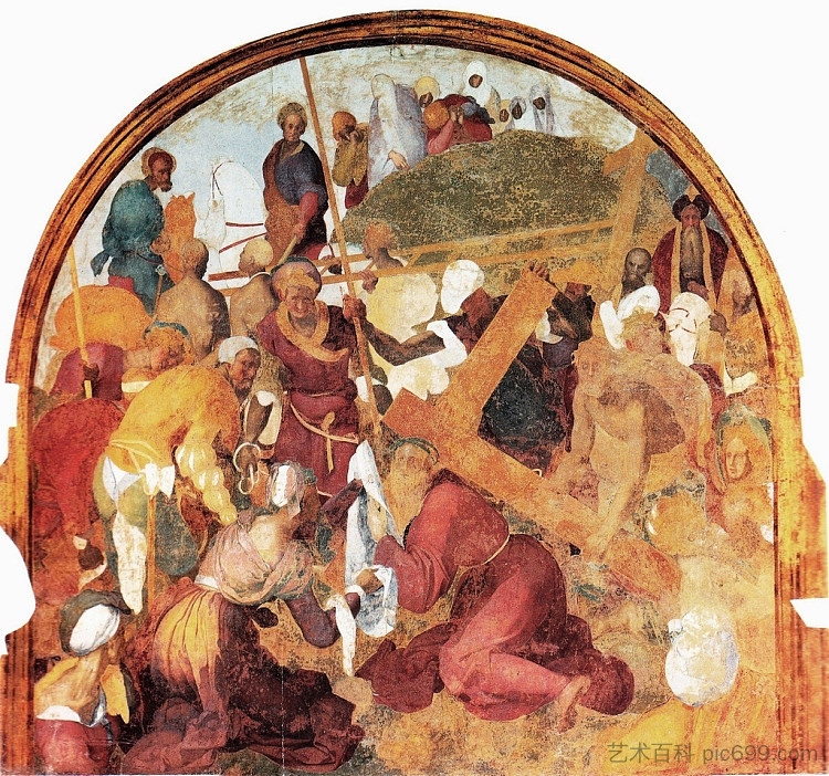 上升到髑髅地 The Ascent to Calvary (c.1523 - c.1525; Florence,Italy  )，雅各布布·达·蓬托尔莫