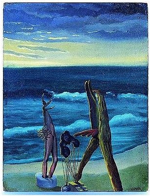 海边的超现实主义人物 Surrealist Personages by the Sea (1934)，布鲁斯