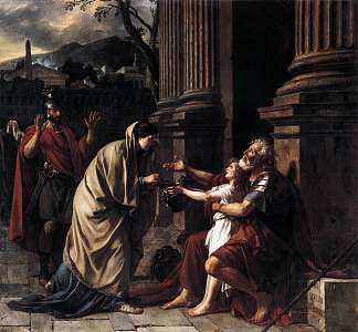 贝利撒留乞求施舍 Belisarius Begging for Alms (1781)，雅克·路易·大卫