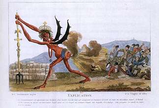 英国政府的漫画 Caricature of the English Government (1793)，雅克·路易·大卫