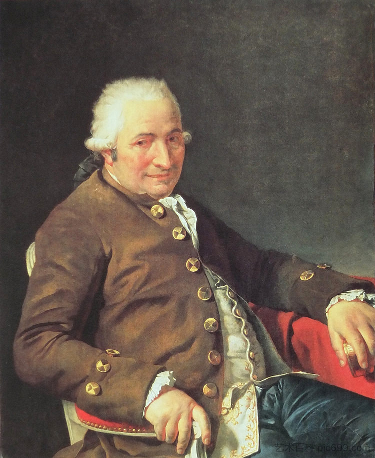 查尔斯-皮埃尔·佩库尔的肖像 Portrait of Charles-Pierre Pecoul (1784)，雅克·路易·大卫