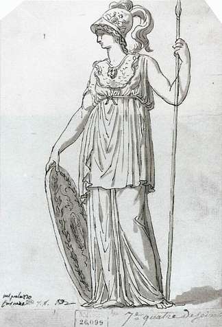 密涅瓦 Minerva (1776 – 1777)，雅克·路易·大卫