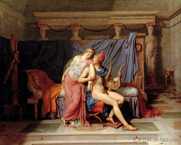 帕里斯和海伦 Paris and Helen (1788),雅克·路易·大卫