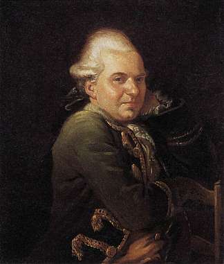 弗朗索瓦·布隆的肖像 Portrait of Francois Buron (1769)，雅克·路易·大卫