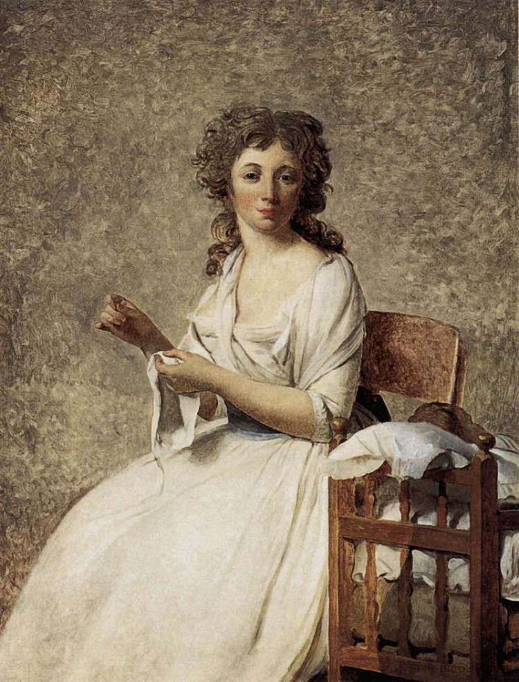 阿德莱德·帕斯托雷夫人的肖像 Portrait of Madame Adelaide Pastoret (1791 - 1792)，雅克·路易·大卫