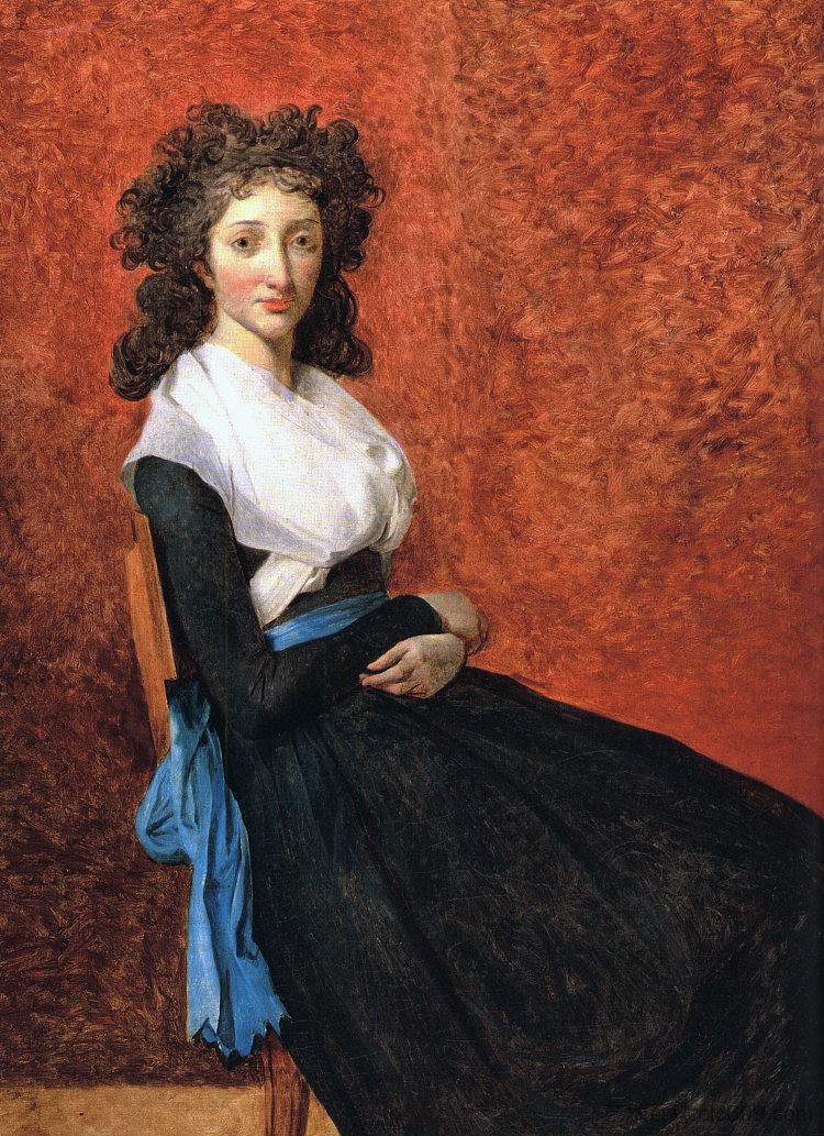 查尔斯-路易·特鲁丹夫人的肖像 Portrait of Madame Charles-Louis Trudaine (c.1791 - 1792)，雅克·路易·大卫