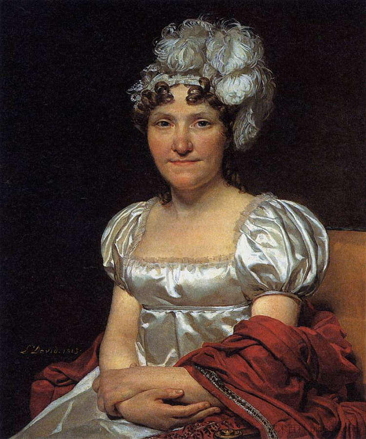 玛格丽特·夏洛特·大卫的肖像 Portrait of Marguerite Charlotte David (1813)，雅克·路易·大卫