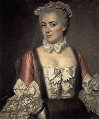 玛丽·弗朗索瓦丝·布隆的肖像 Portrait of Marie Francoise Buron (1769)，雅克·路易·大卫