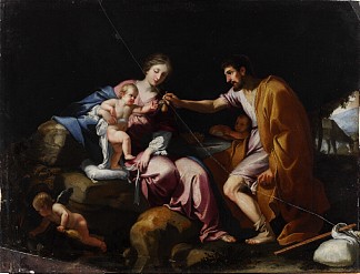 其余的在飞往埃及的航班上 The Rest on the Flight into Egypt (1639)，雅克斯·特拉