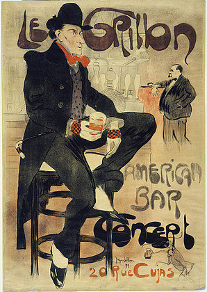 The Cricket， American Bar （Le Grillon， American Bar） The Cricket, American Bar (Le Grillon, American Bar) (1899)，雅克·维隆