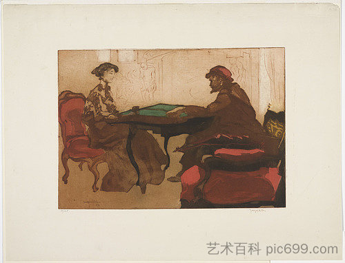 西洋双陆棋游戏 The Game of Backgammon (1903)，雅克·维隆