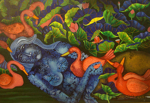 荷花池里的美人鱼 I Mermaid in Lotus Pond I,贾哈尔·达什古普塔