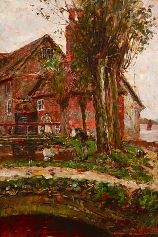 博舍姆磨坊 Bosham Mill (1892)，查尔斯·詹姆斯