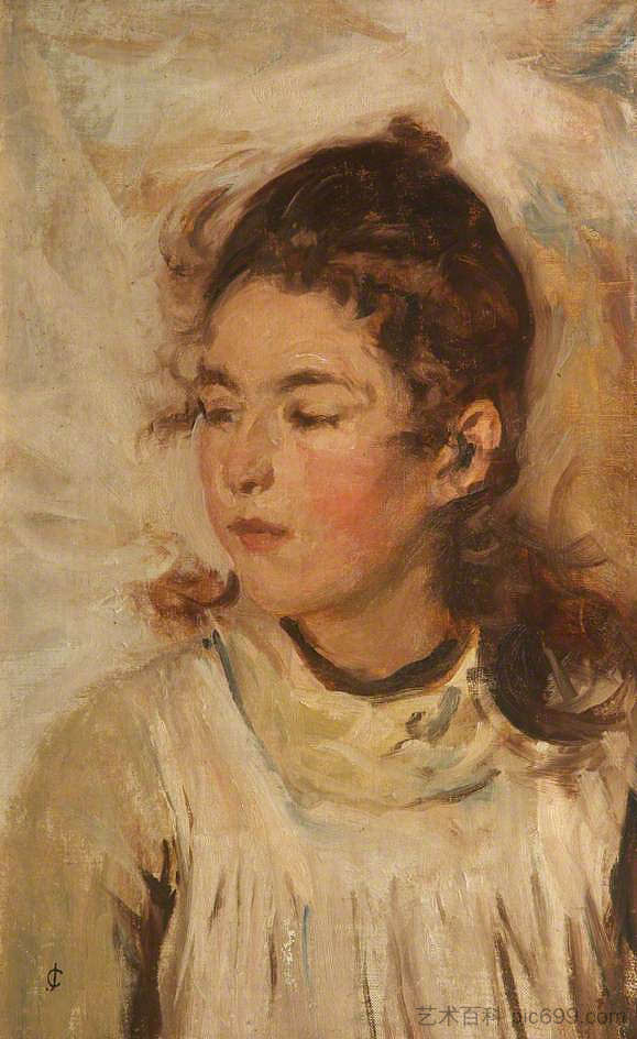 艺术家女儿的肖像 Portrait of the Artist's Daughter，查尔斯·詹姆斯