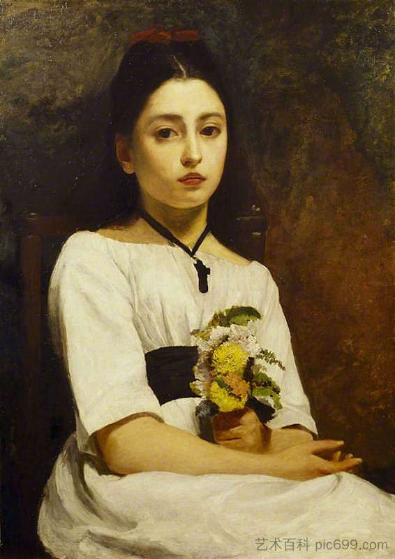 白衣少女研究 Study of a Girl in White，查尔斯·詹姆斯