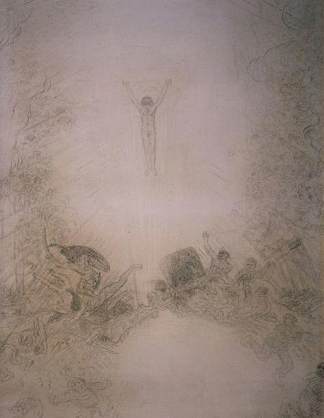 基督升天 Christ Rising Up to Heaven (1885)，詹姆斯·恩索尔