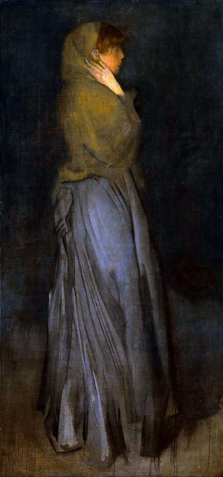 黄色和灰色排列 Arrangement in Yellow and Grey (1857 - 1858)，詹姆斯·阿博特·麦克尼尔·惠斯勒