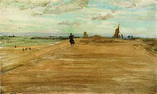 海滩场景 Beach Scene (1896)，詹姆斯·阿博特·麦克尼尔·惠斯勒