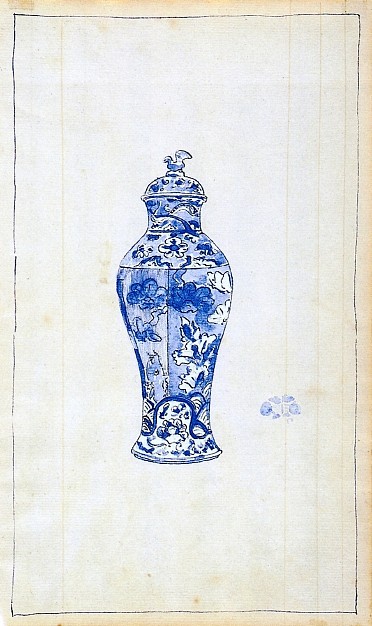 蓝白瓮 Blue and White Covered Urn，詹姆斯·阿博特·麦克尼尔·惠斯勒