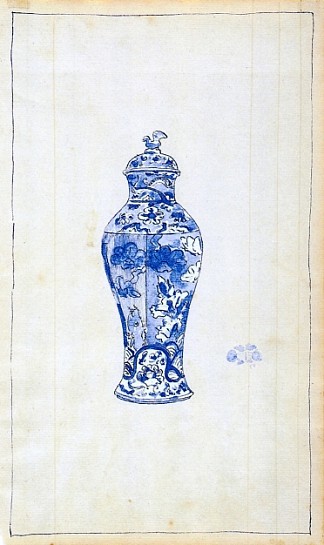 蓝白瓮 Blue and White Covered Urn，詹姆斯·阿博特·麦克尼尔·惠斯勒