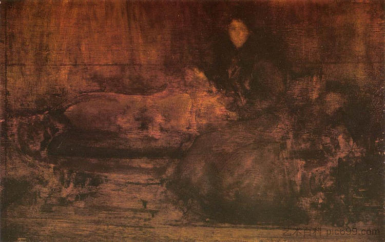 棕色和金色:伊甸夫人的肖像 Brown and Gold: Portrait of Lady Eden (1894),詹姆斯·阿博特·麦克尼尔·惠斯勒