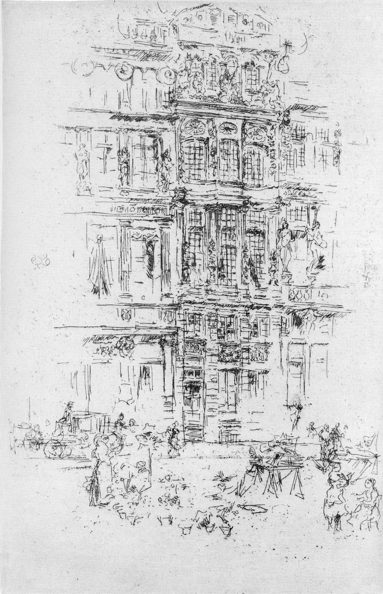 宫殿， 布鲁塞尔 Palaces, Brussels (1887)，詹姆斯·阿博特·麦克尼尔·惠斯勒