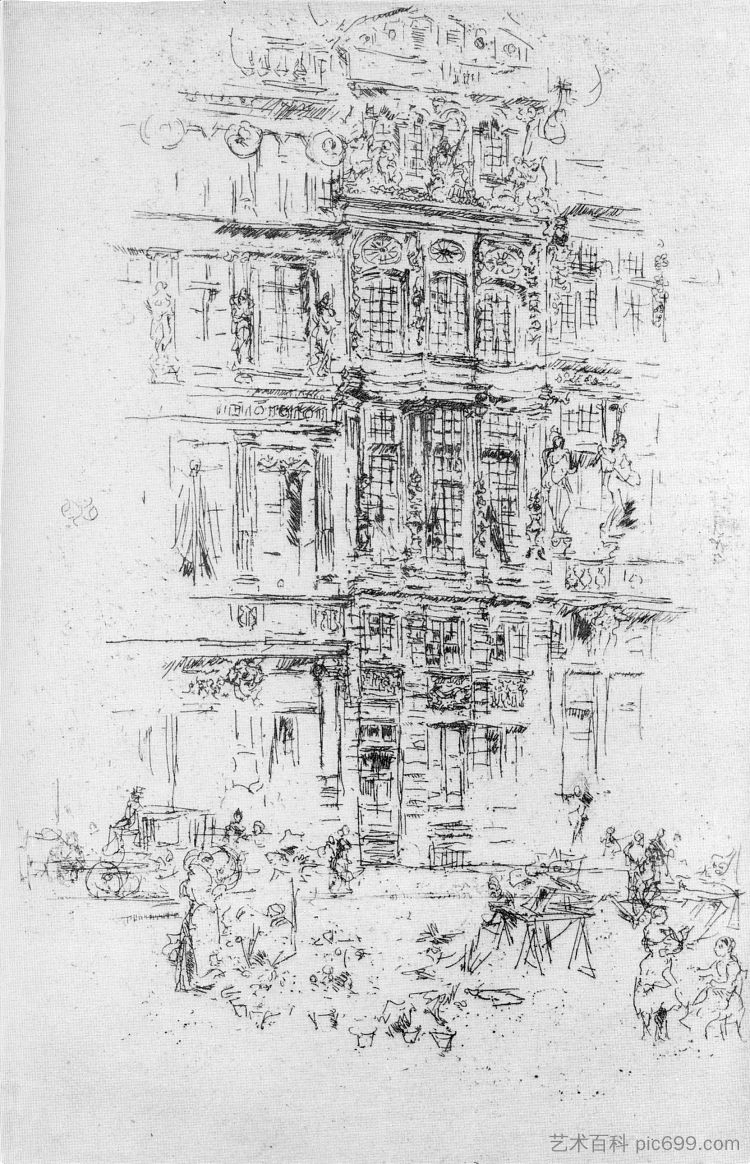 宫殿, 布鲁塞尔 Palaces, Brussels (1887),詹姆斯·阿博特·麦克尼尔·惠斯勒