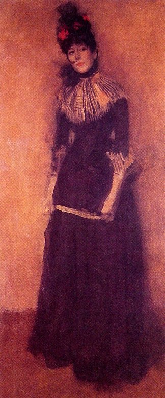 玫瑰与银：漂亮的叛变 Rose et Argent: La Jolie Mutine (c.1890)，詹姆斯·阿博特·麦克尼尔·惠斯勒
