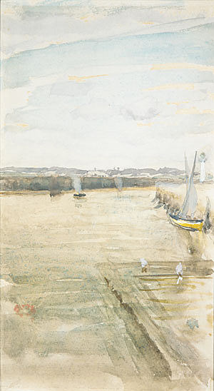 默西河上的场景 Scene on the Mersey，詹姆斯·阿博特·麦克尼尔·惠斯勒
