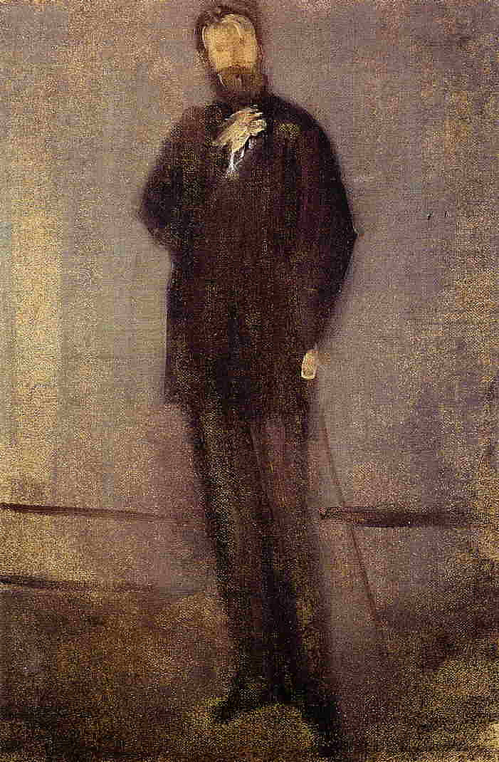 F.R.莱兰肖像研究 Study for the Portrait of F. R. Leyland (1870 - 1873),詹姆斯·阿博特·麦克尼尔·惠斯勒