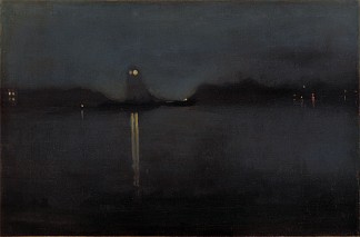 夜间 Nocturne (c.1870 – 1877)，詹姆斯·阿博特·麦克尼尔·惠斯勒