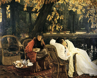 一个康复者 A Convalescent (c.1876)，詹姆斯·天梭