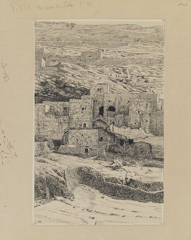 西罗亚村的一角 A Corner of the Village of Siloam (1886 - 1889)，詹姆斯·天梭