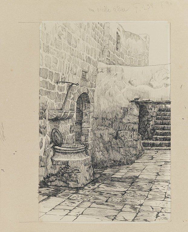 一个古老的蓄水池 An Old Cistern (1886 - 1889)，詹姆斯·天梭
