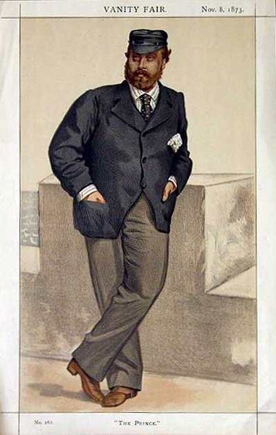 威尔士亲王爱德华的漫画 Caricature of Edward, Prince of Wales (1873)，詹姆斯·天梭
