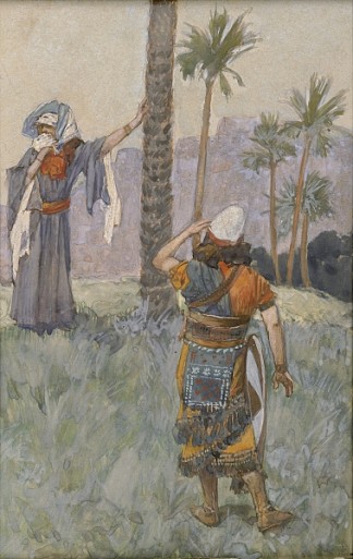 棕榈树下的黛博拉 Deborah Beneath the Palm Tree (c.1896 – c.1902)，詹姆斯·天梭