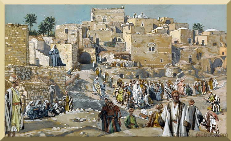 他在去耶路撒冷的路上穿过村庄 He Went Through the Villages on the Way to Jerusalem，詹姆斯·天梭