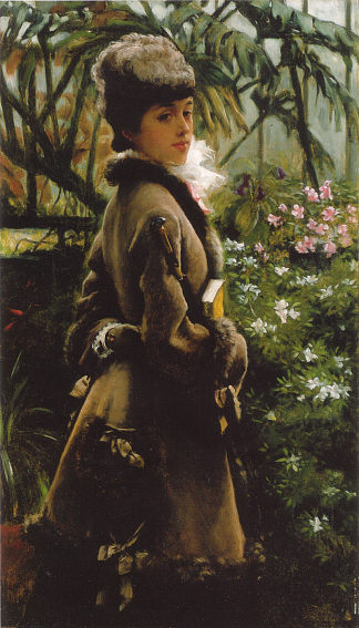 在温室里 In the greenhouse (c.1867 – c.1869)，詹姆斯·天梭