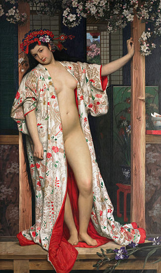 洗澡的日本女人 The Japanese woman in the bath (1864)，詹姆斯·天梭