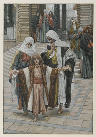 在圣殿中找到的耶稣 Jesus Found in the Temple，詹姆斯·天梭