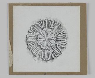 犹太装饰品（玫瑰花结） Judaic Ornament (Rosette) (1886 – 1889)，詹姆斯·天梭