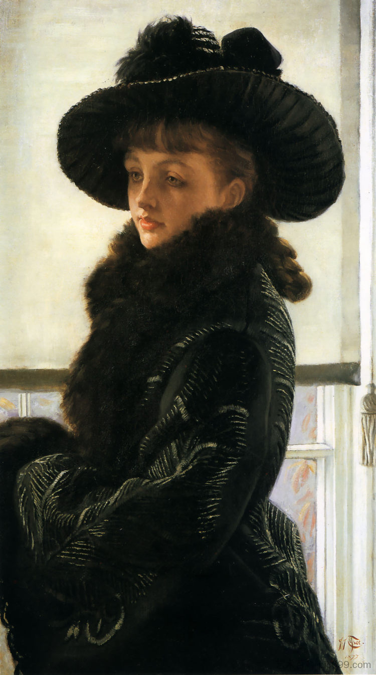 马沃恩(凯瑟琳·牛顿的肖像) Mavourneen (Portrait of Kathleen Newton) (1877),詹姆斯·天梭