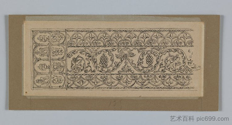 取自埃斯萨克拉清真寺的金属饰品 Metal Ornament Taken from the Mosque of Es Sakra (1886)，詹姆斯·天梭