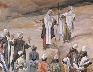 摩西禁止人们跟随他 Moses Forbids the People to Follow Him (c.1896 – c.1902)，詹姆斯·天梭