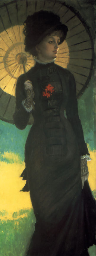 牛顿夫人与阳伞 Mrs. Newton with a Parasol (c.1879)，詹姆斯·天梭