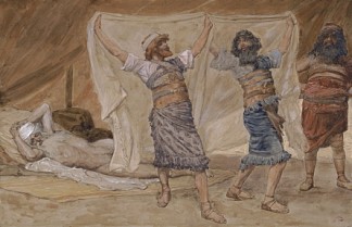 诺亚的醉酒 Noah’s Drunkenness (c.1896 – c.1902)，詹姆斯·天梭